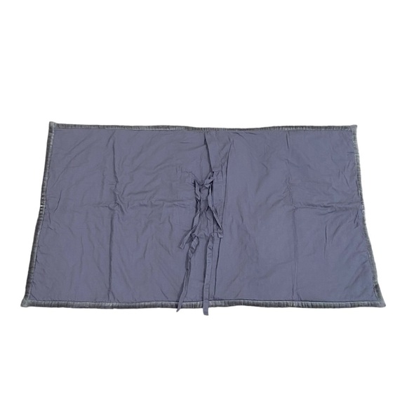 NWT Annie Selke Brentwood velvet pair of pillow shams shale gray chevron king - Picture 5 of 13